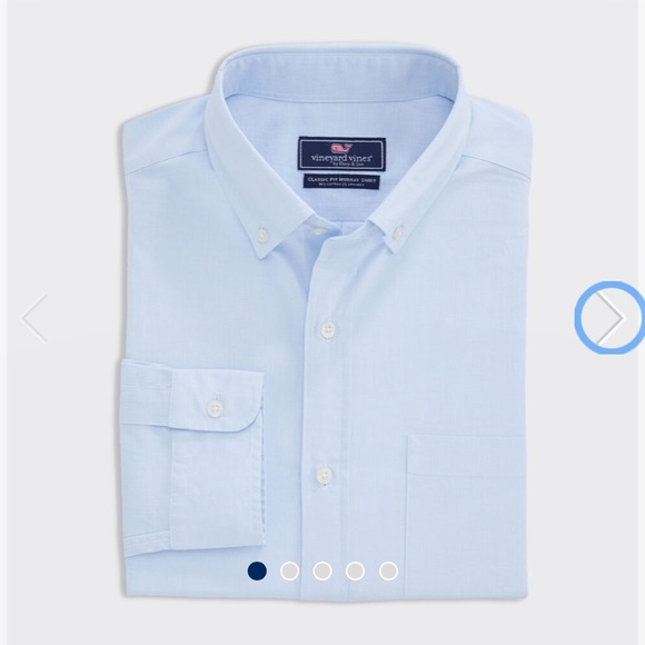 VINEYARD VINES Classic Fit Blue Murray Shirt,XS!NW - Picture 4 of 8